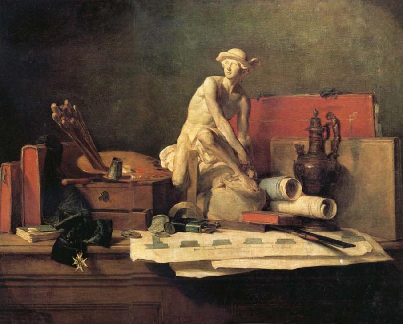Jean Baptiste Simeon Chardin Still Life with the Attributes of the Arts China oil painting art